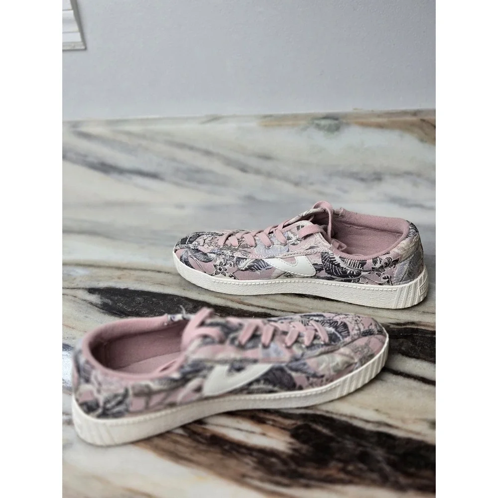 Tretorn Rawlins Pink Jacquard Tapestry Floral Bird Sneakers Low Top Lace‎ Up 6